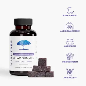 Functional Mushroom Blend Reishi, L Theanine , Lemon Balm, Passion Flower, Valerian Root, Vegan Dietary Supplement Edible Healthcare Fitness
