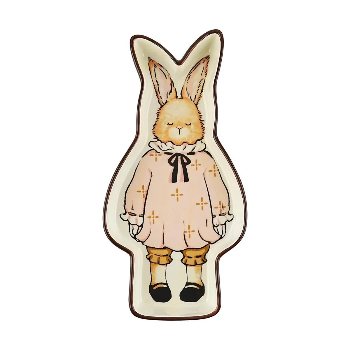 MDZF Hera Rabbit Original Retro 10-inch Decorative Plate, Vintage Ceramic Serving Dish for Appetizers, Desserts, Jewelry Display