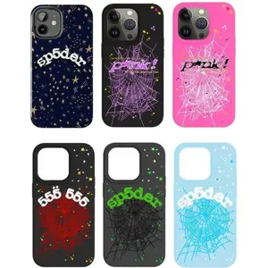 Sp5der Punk Style Phone Case, Sp5der Pink 555 Tough Phone Case Compatible with iPhone X, 11, 12, 13, 14, 15, 16, 17 & Samsung
