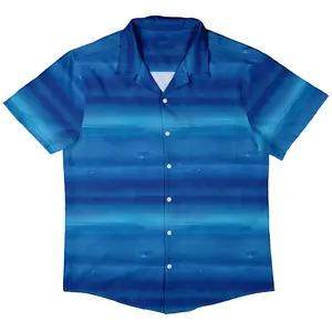 Planet Neptune Space Button Up Shirt – Cosmic Galactic Hawaiian Menswear for Astronomy & Sci-Fi Fans!