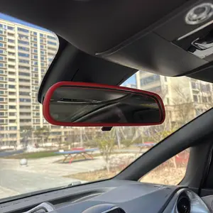 Women's Car Interior Rearview Mirror Protector Cover, Multi-Color Silicone Shockproof Stretchable Flexible Fit Universal Auto Accessory Car Interior Decoration