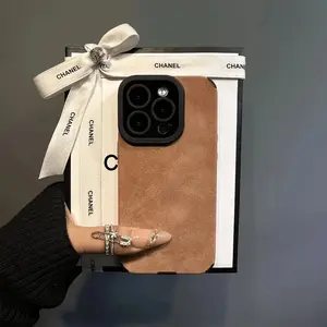 A Simple Leather Phone Case SuitableFor iPhone 16 15 14Plus 13 12 11 Pro Max X/Xs Max . it Provides Shockproof And Scratch-Resistant Protection