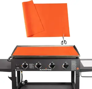 Cuttable Silicone Griddle Protect Mat for Blackstone,Compatible with 36", 30",28" Models, Protect Mat for Blackstone Griddle,All Season BBQ Grill Mat Protective Cover
