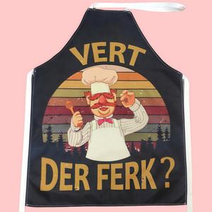 chef pattern aprons, adult size sleeveless kitchen apron cotton for home cooking  food & cleaning, kitchen accessories, working apron for restaurant, cafe, hotel, bookshop