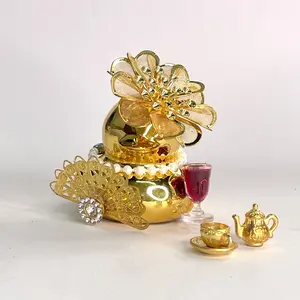 Golden Flower Duck-cartoon car Duck Decoration Rubber duck