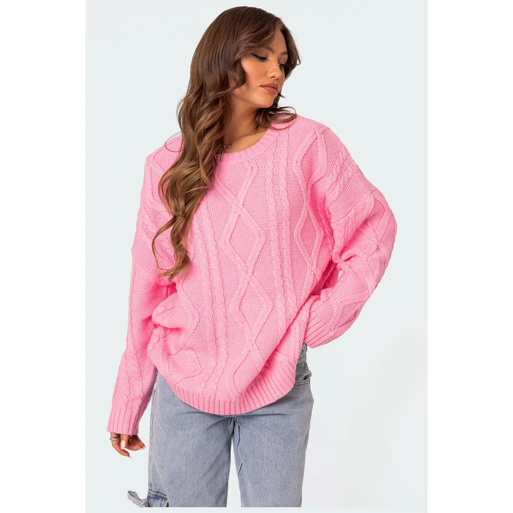 Kennedy Oversized Cable Knit Sweater Kennedy Oversized Cable Knit Sweater