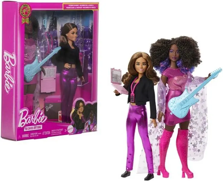 Mattel - Barbie 2025 Career of the Year Women in Music Collectible 2-Doll Set  [Collectible Figurine/Statue/Bust] Paper Doll