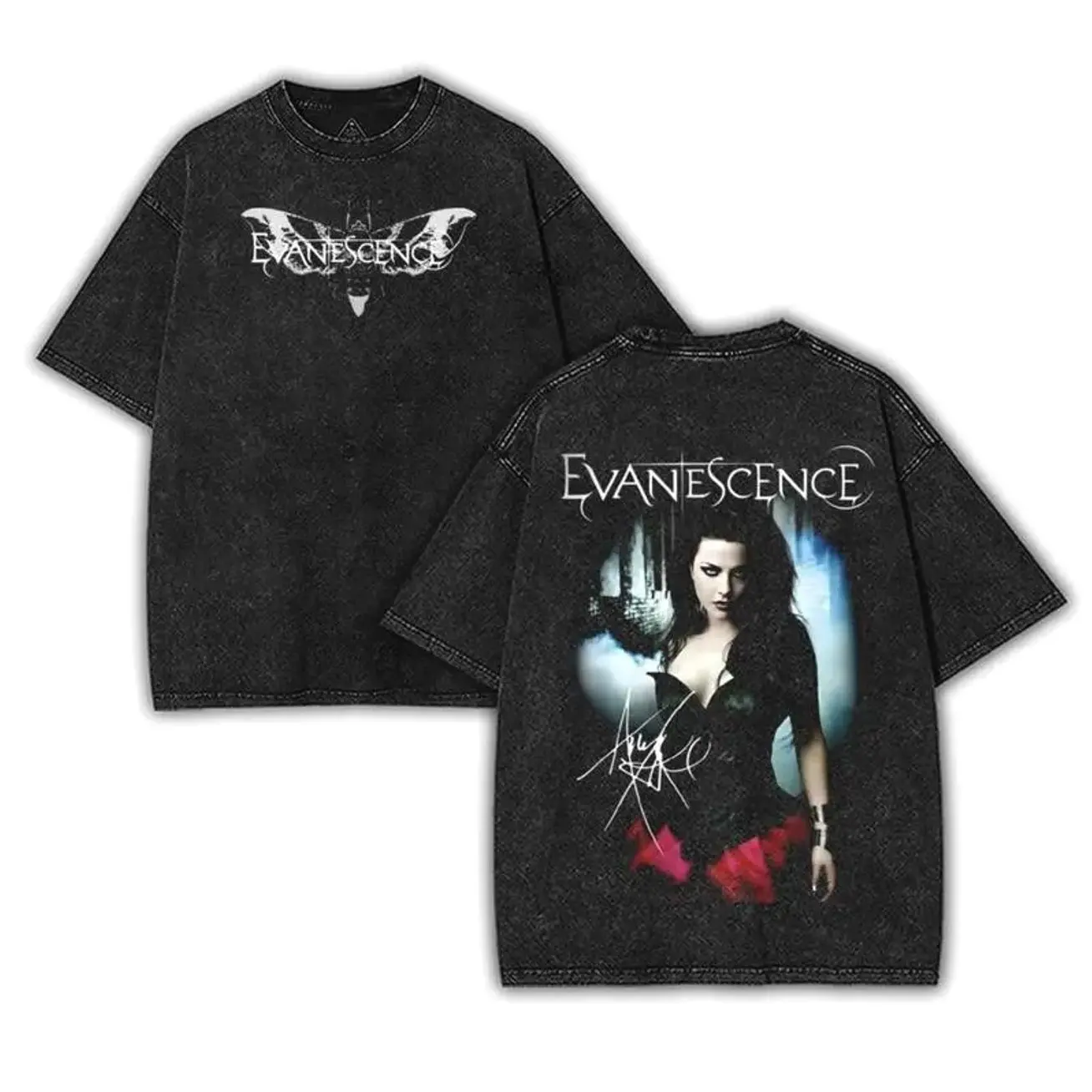 Vintage Evanescence Band Amy Lee Fallen Rock Band Shirt, Retro Music Tee, Rock Music Lover Shirt, Vintage Band Shirts Casual Comfort Cotton Fabric Fit Top , Top Men's and Women's Clothing NIR