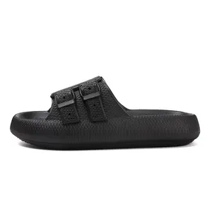 Beach slippers are soft, quick drying, lightweight, and non slip EVA men's indoor slippers