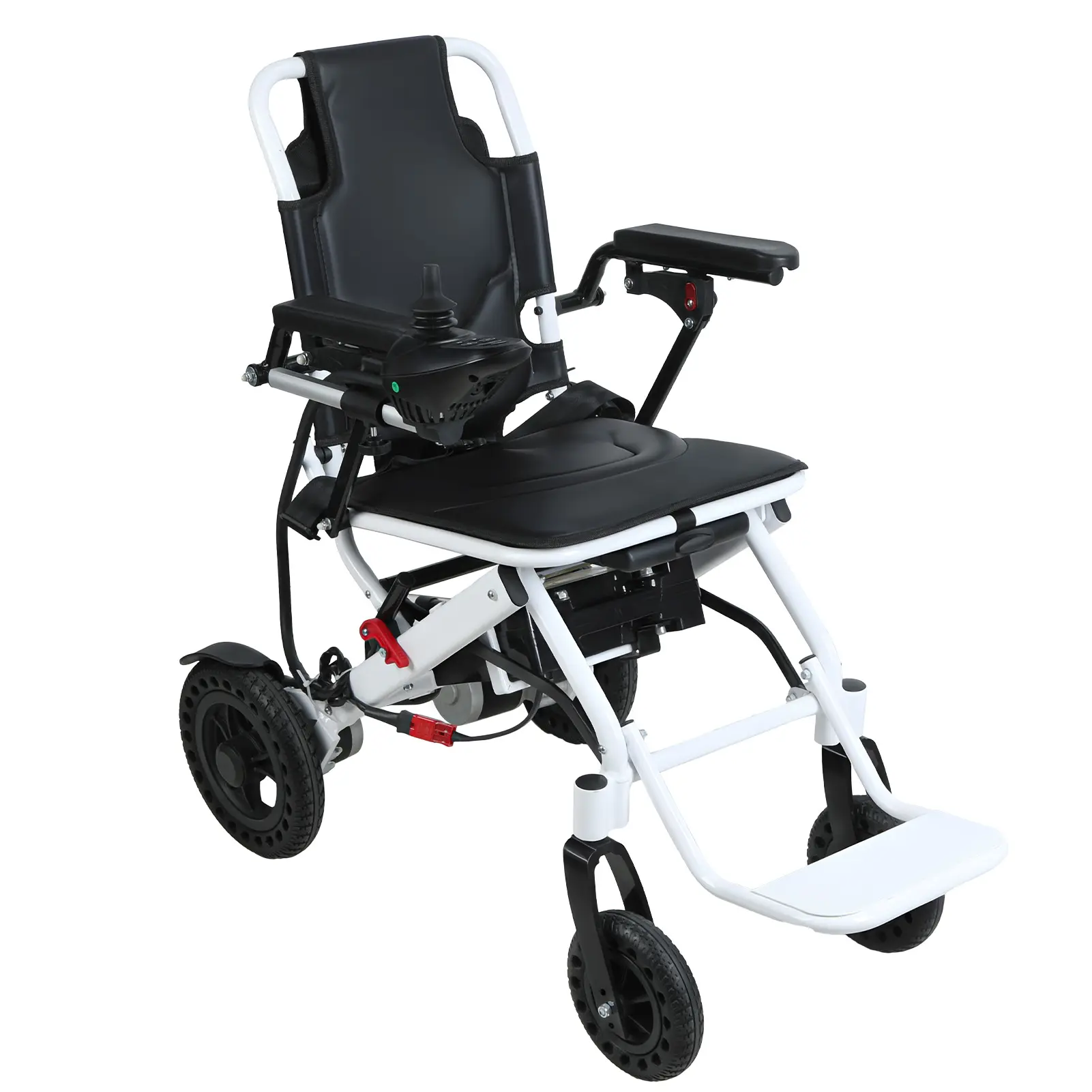 Electric Wheelchair for Adults Lightweight Foldable 500W Motor 12 Miles Travel-Friendly with Hand Brake & Anti-Tilt Design - Healthcare, Posture, Tool