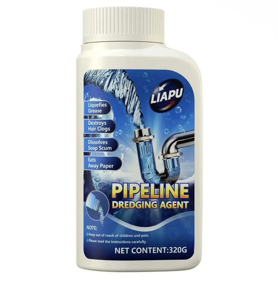 Liapu Poweful Pipe Dredging Agent for Kitchen and Toilet Pipelines- Dissolves 200+ Blockages and Kills 99% of Bacteria All-Around Cleaner