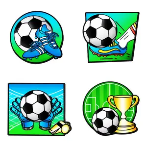 For 2026 FIFA World Cup Soccer Pins - Premium Lapel Pins Brooch Badge Cartoon Ball Brooches for Fans Backpack Hat Decors
