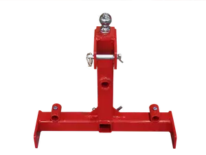 3 Point Gooseneck Tractor Trailer Hitch 2" Receiver Hitch with Trailer Hay Bale Spear Connent