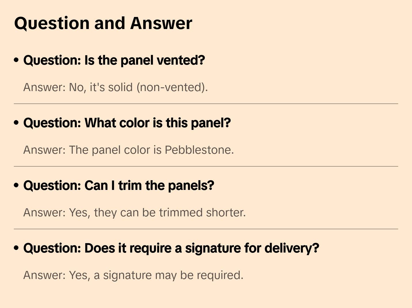 Lifestyle Vinyl Underpinning Solid Pebblestone (Clay) Panel