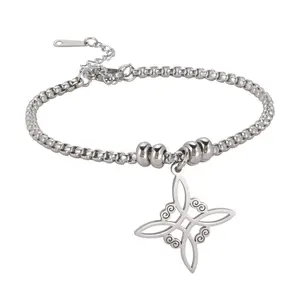 Witches Knot Bracelet For Women Stainless Steel Material Witch Jewelry Gift