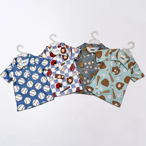 Boys Baseball polo tee Shirt Boys Baseball polo tee Shirt