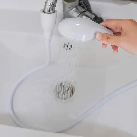 Multi-Functional Pet Shower for Cats & Dogs, Bath Cleaning Supplies, Grooming Supplies, Massage Nozzle, Quick Extension, Easy Access Faucet, Shampoo Shower Head