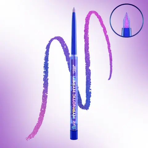 Rude Cosmetics Hypnotic Hyper Chrome Liner - 10 Mesmerizing Shades with Color-Shifting Effect & Chrome Finish - Waterproof, Smudge-Proof, Transfer-Resistant Eyeliner Makeup