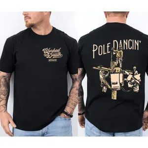 Pole Dancin Lineman Shirt, Lineman Shirt, Electric Lineman Shirt, Funny Lineman Shirt, Powerline Worker Shirt, Utility Worker Shirt, Electrician Shirt, Lineman Graphic Tee, Unisex Work Shirt