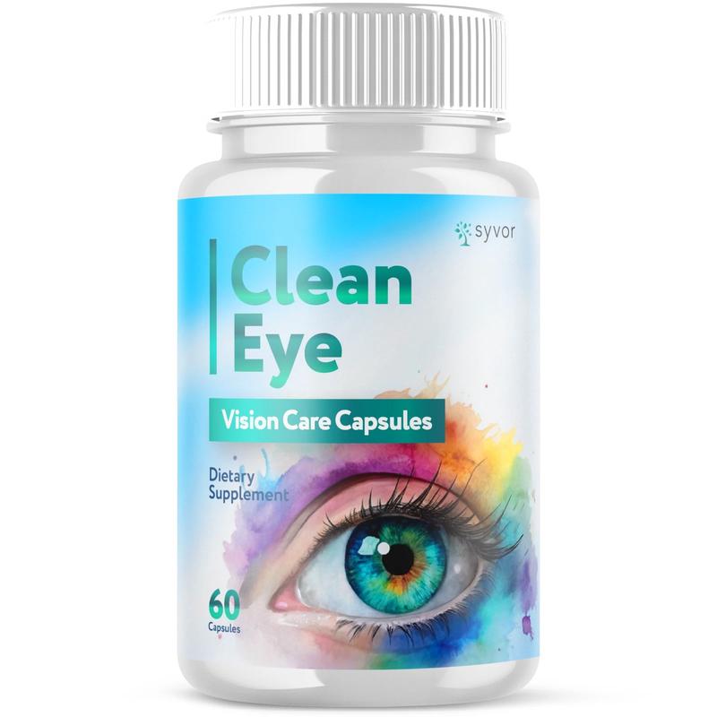 (1 Pack) Clean Eye Advanced Support For Healthy Eye Vision CleanEye 60 Capsules Vision Care Supplement Healthcare Vitamin