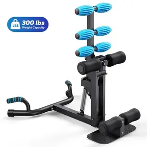 Adjustable Deep Squat Machine, Glutes & Abs Trainer, Home Gym Sit Up Bench, Abdominal Exercise Equipment, Push Up Fitness Training Tools outdoorfun