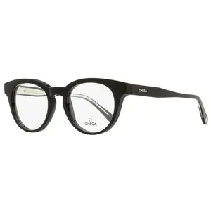 Omega Pantos Eyeglasses OM5003H 001 Black/Crystal 52mm 5003