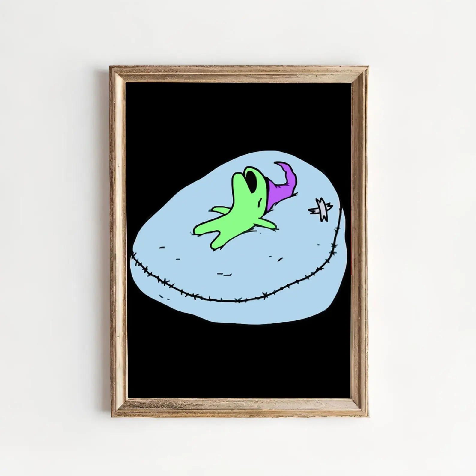 Smiling Friends Classic Logo Poster – Cult Cartoon Wall Art Print, Retro Funny Surreal Animation Aesthetic Unframed Poster for Bedroom, Dorm, Gaming Room & Office Wall Decor