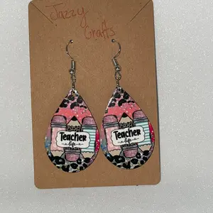 Teacher earrings, teacher pencil earring, teacher appreciation gift