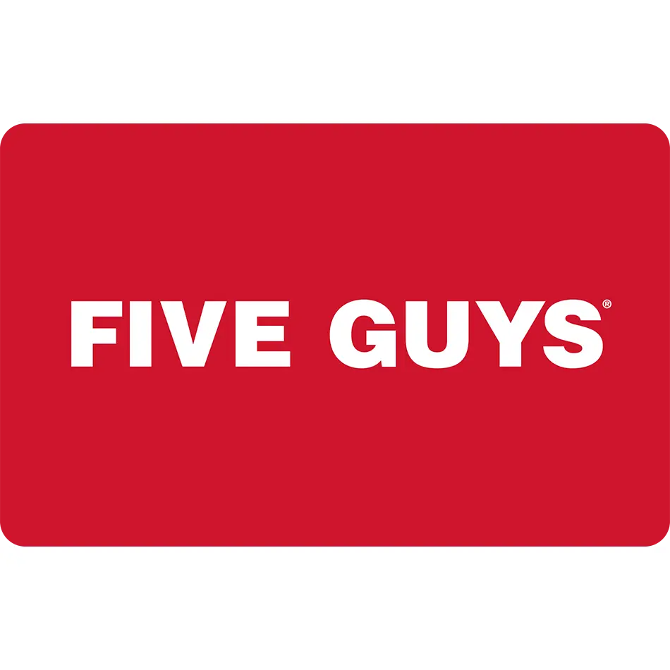Five Guys eGift Card | Burgers, Fries, Hot Dogs & Shakes