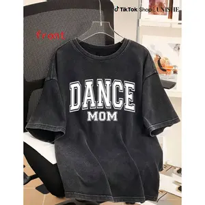 Casual Washed Dance Mom Shirt – Great for Sport Season Events