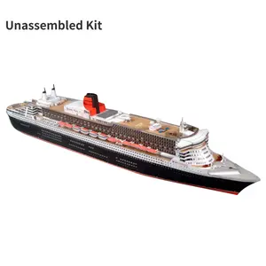 1/400 Queen Mary II Cruise Liner Ship 3D Paper Model Craft Display Unassembled F