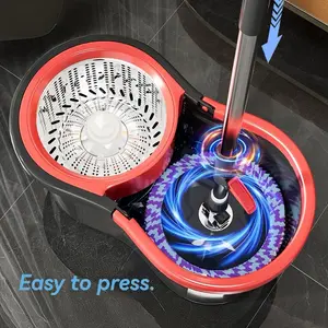Little Eight Rotating Mop with Rotating Mechanism for Efficient Floor Cleaning Versatile for Home & Office Use Compact Design for Easy Handling