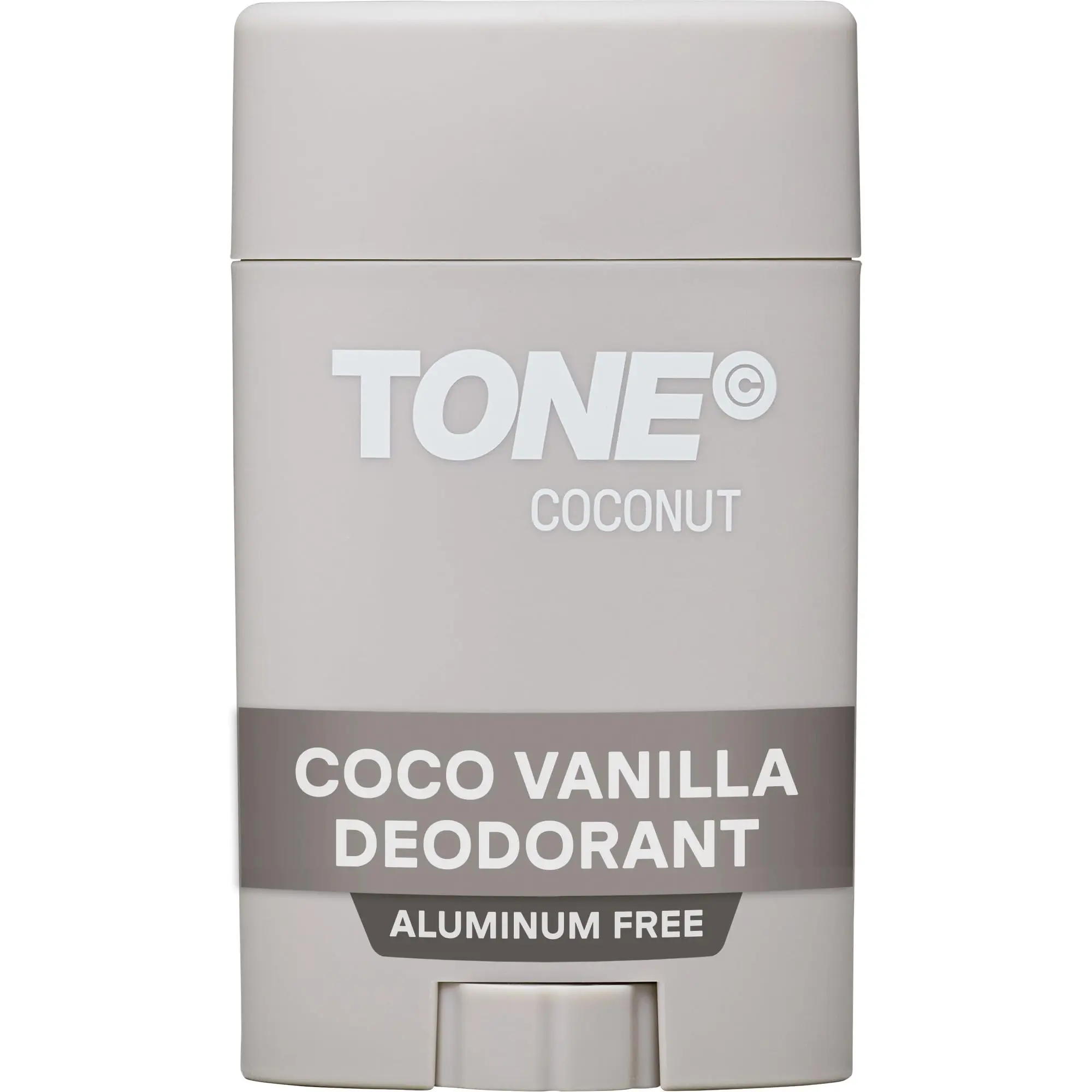 TONE Aluminum Free Deodorant for Men & Women, Coconut Vanilla, Paraben Free Formula with up to 48-Hour Odor Protection, Dermatologist-Tested, 2.65 oz