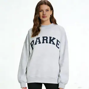 PARKE Unisex Printed Casual Crew Neck Hooded Sweatshirt