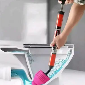 New Upgraded Reusable Plunger Toilet Pipe Clog Drain Cleaner Tool, Efficient Bathroom Sink Unblocker, One Shot Unclogging Solution