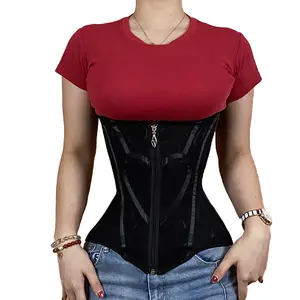 QUISHAPER Waist Cincher Trimmer Belt Girdle Workout Shapewear Reflective love Tummy Control Shaper Waist Trainer for Women
