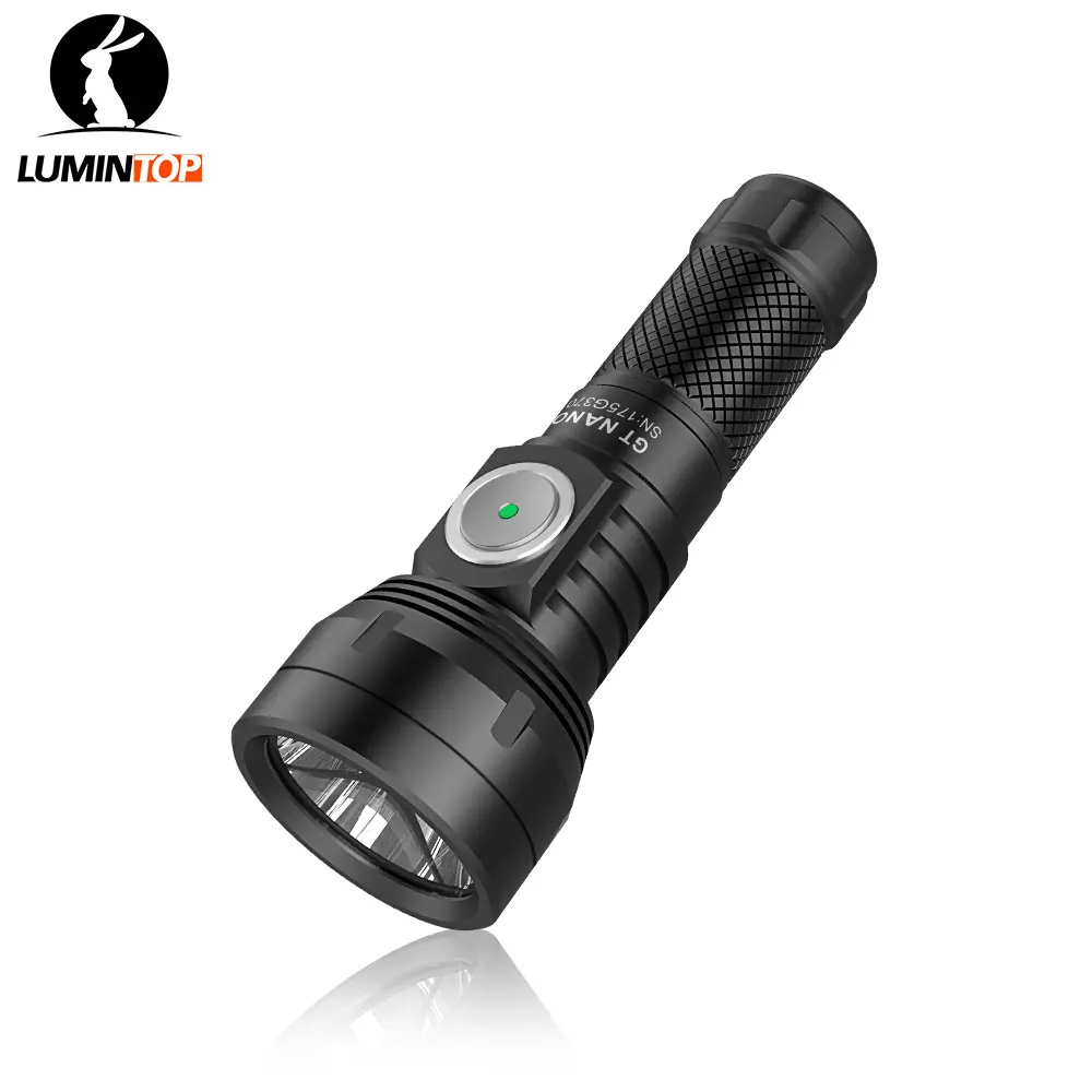 LUMINTOP GT Nano 3.0 Thumb-Sized High-Lumen Aluminum Flashlight, 700lm, 400m Ultra-Long Throw, USB-C Rechargeable EDC Keychain Flashlight, IPX8 Waterproof, Compact Mini Pocket Light for Outdoor, Emergency, Survival, Portable & Super Bright