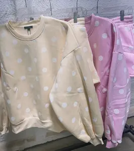 Polka Dot Lounge Short Set | Matching Two Piece Outfit | Casual Comfy Women’s Set