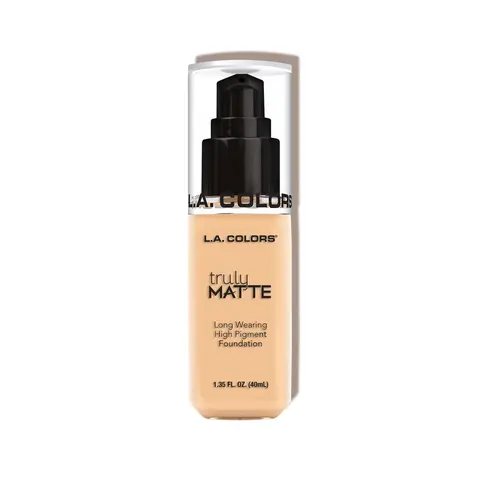 L.A. Colors Truly Matte Foundation Long-Wearing High-Fixation Formula Available in 14 Shades