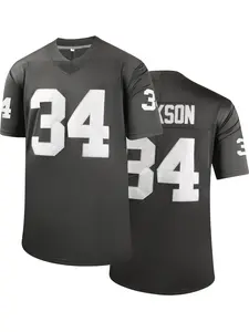 Men's American Football Jersey,Las Vegas Rugby Jersey,Name and Number Stitched Sportswear, V Neck Pullover Breathable Short Sleeve T-Shirt, Unisex Design for All Seasons