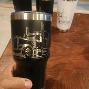 Flawed 30oz Tumblers. Peterbilt Drinkware Water Bottles Cup Mug Portable Washable Reusable Bottled