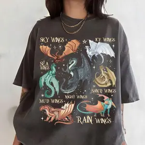 Wings Of Fire Dragons Shirt, Queen Of Pyrrhia Tshirt, Nightwings Seawings Icewings Shirt, Dragon Lover Gift, Daemon Targaryen Shirt