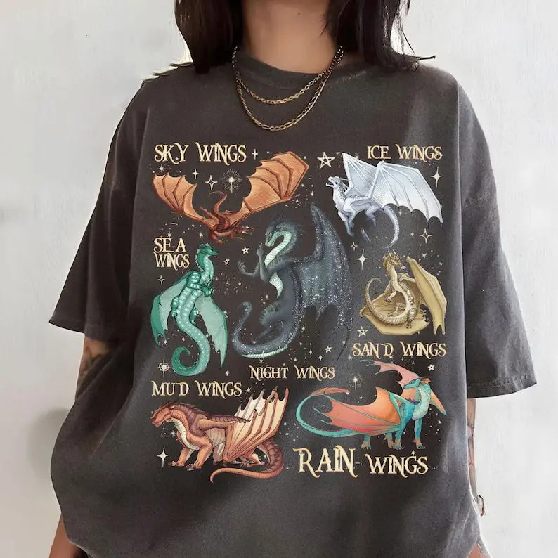 Wings Of Fire Dragons Shirt, Queen Of Pyrrhia Tshirt, Nightwings Seawings Icewings Shirt, Dragon Lover Gift, Daemon Targaryen Shirt