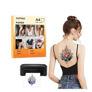 A4 Art Tattoos Paper DIY Waterproof Temporary Tattoo Skin Paper With Inkjet or Laser Printers For Tatoo Men/Women stickers