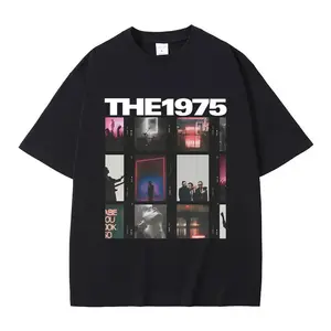 [Sale up to 35%] British Indie Alternative Rock Band The 1975 Graphic T-shirt Vintage Gothic T Shirts Men Women Casual Tshirt Tops