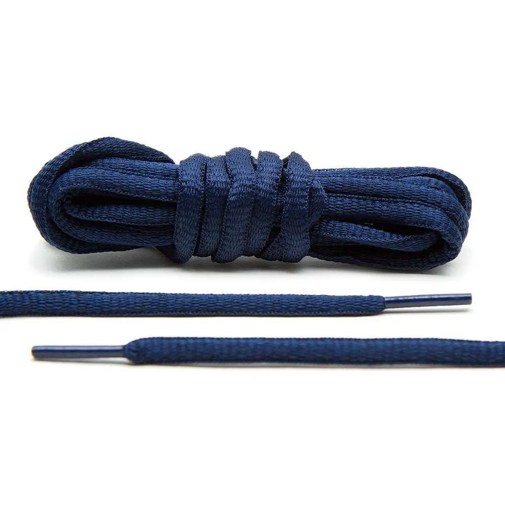 Navy Blue - Thin Oval Laces Navy Blue - Thin Oval Laces