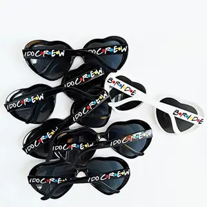 Bride I Do Crew sash Sunglasses Friend Theme Bachelorette hen Party bridal shower wedding decoration Photo props Bridesmaid gift