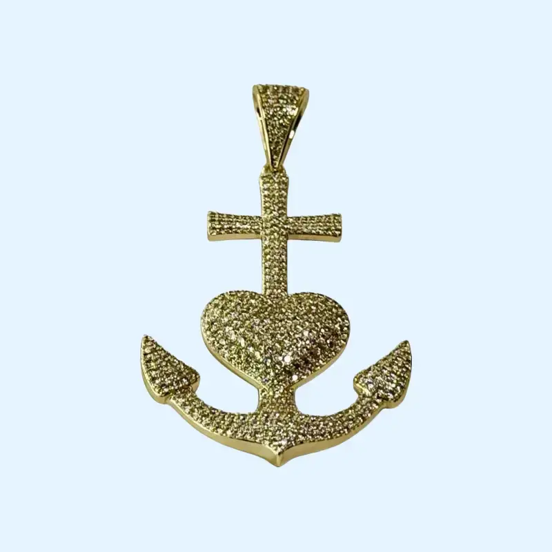 Heart Design Charm, Gold Plated Fashion Jewelry Accessories, Pendant for Costume Jewelry Collections
