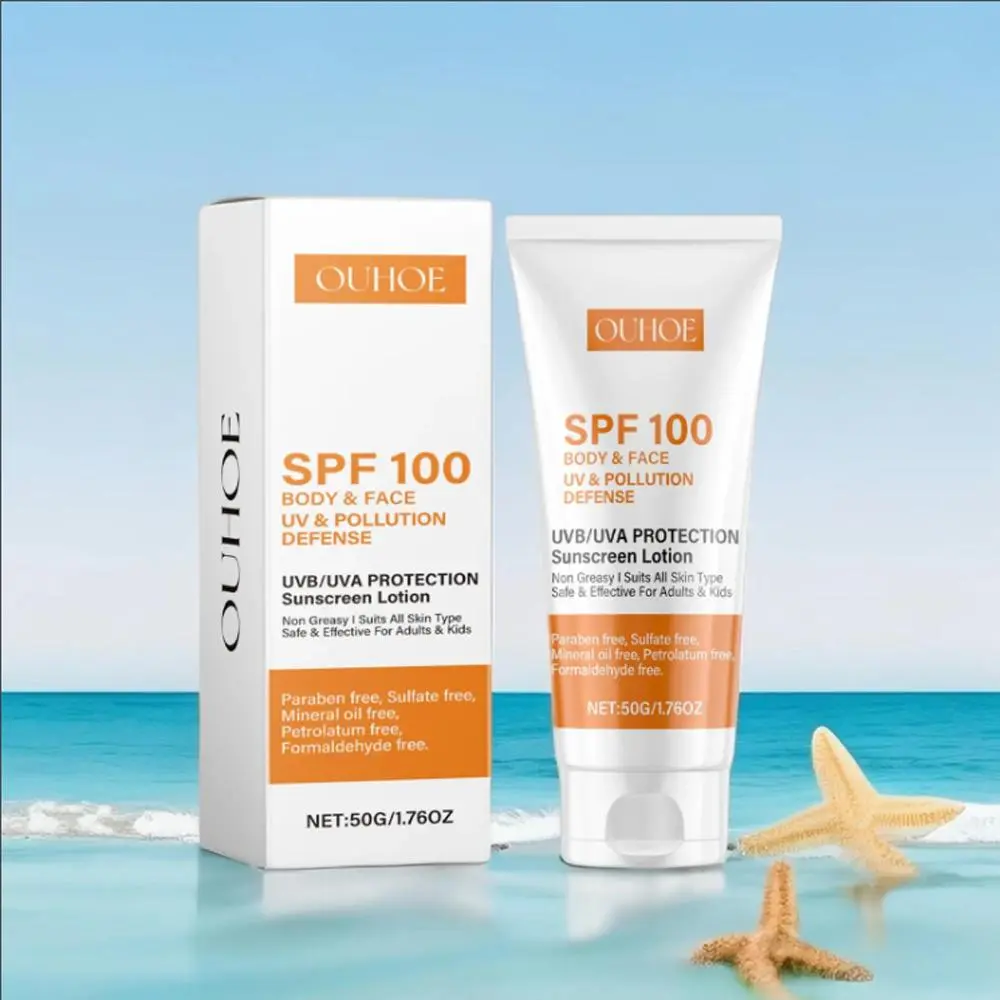 Moisturizing Sun Care Lotion, Gentle Protection Sun Care Cream, Non-greasy Formula for Daily Use, Hydrating Sun Care Product for Women & Men, Cosmetic, Body Care, Moisturizer, Sunscreen