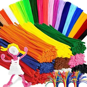 100/300/500pcs 30cm Color Felt Pipe Handmade Soft Felt Stick Creative DIY Making Material Multicolor Handmade Sewing Art Accessories Craft Supplies